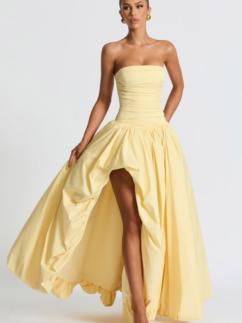 NWT Dear Moon Yellow Evening Gown